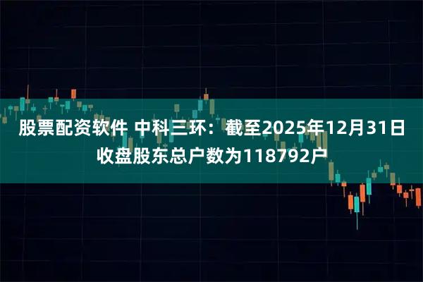 股票配资软件 中科三环：截至2025年12月31日收盘股东总户数为118792户