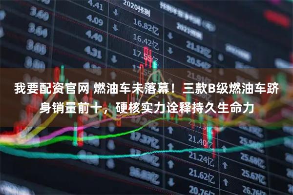 我要配资官网 燃油车未落幕！三款B级燃油车跻身销量前十，硬核实力诠释持久生命力
